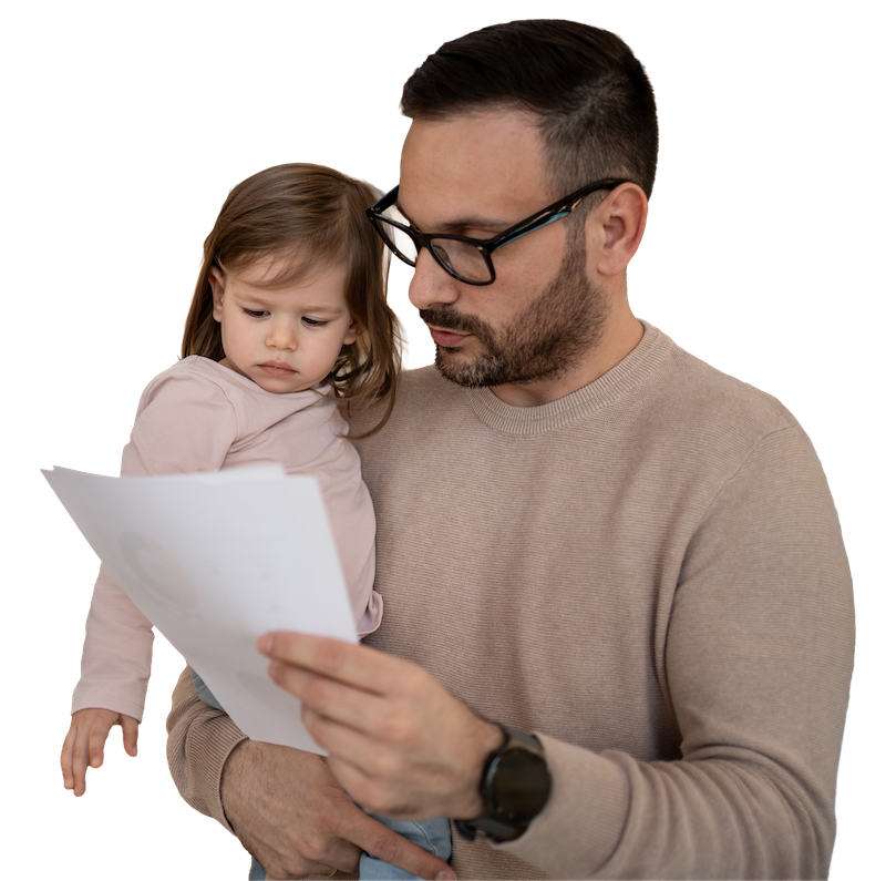 Father and daughter in Niagara representing families affected by housing affordability
